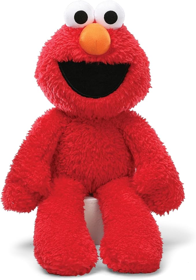 Street Official Elmo Take Along Buddy Plush, Premium Plush Toy for Ages 1 & Up, Red, 13”